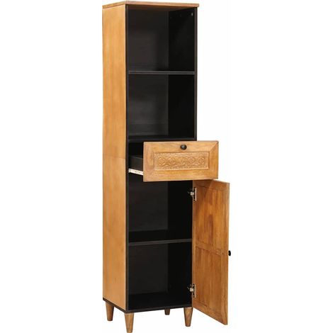 Maison Exclusive - Mobile da Bagno con cassetto Marrone Chiaro 38 x 33 x 160 cm
