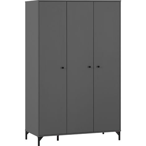 Kleiderschrank 3-türig in anthrazit SARNY-80 (1/4)