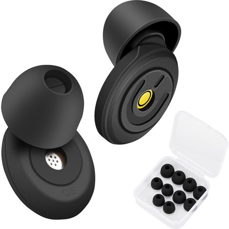 2 Bouchon d'Oreille pour Dormir Anti-Bruit, Réduction de Bruit 50dB, Réutilisable et Confortable à Porter, 5 Paires Manchons pour Bouchons d'Oreille pour Sommeil Voyages Travail Concentration (1/5)