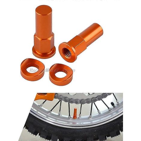 Felgensicherungsmuttern, Schrauben, Distanzstücke, Ventilkappen für KTM EXC, EXCF, SX, SXF, XC, XCW, XCF 125, 150, 200, 250, 350, 450, 525, 530, 300 – Felgensicherungsmuttern
