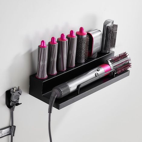 Wall mount for Dyson Airwrap Styler hair dryer, curling iron and 7 accessories, stainless steel wall storage kit 3813.87CM (1/5)