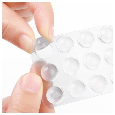 Lágrimas Adhesivas De Silicona LÁGRIMAS 10mm Transparente Gran Adherencia Pack 12 Uds (1/5)