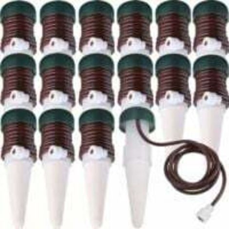 UlisemArrosage Stakes Automatique Système d'Arrosage, Irrigation par Égouttement Automatique de Plante Libération Lente pour Plantes d'Intérieur ou d'Extérieur (Pack de 16) (1/4)