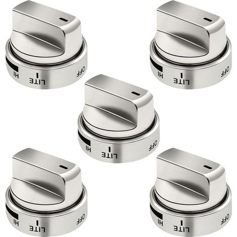 Manopole di ricambio per piano cottura LG AEZ73453509 – Adatte per piani cottura a gas LG (modelli: LRG3036ST, LRG3095ST, LRG3091ST, LRG3093ST, LRG3035ST, LDG3036ST). Sostituiscono i seguenti codici:  (1/5)