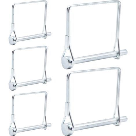 Lot de 5 broches de prise de force carrées robustes de 6 x 70 mm pour remorque, agriculture (1/5)