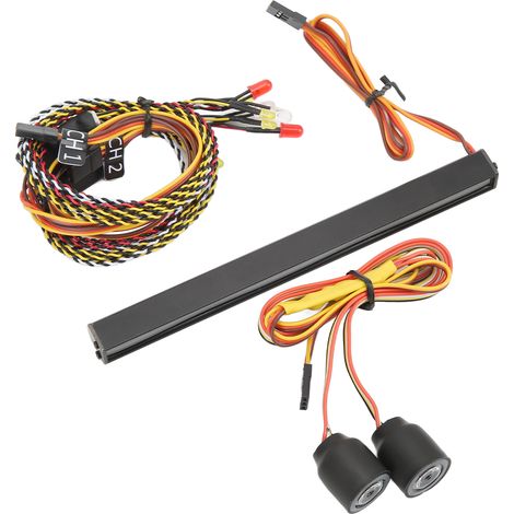 Phare LED coloré à monter soi-même pour voiture RC Crawler Wrangler SCX10 90046 90047 D90 (1/5)