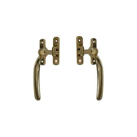 MANIGLIA A BLOCCO TONDA OTTONE LUCIDO- - SX - 6 pezzi