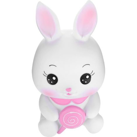 Tirelire Lapin Dessin Animé en Vinyle pour Garçon et Filles, Bureau (1/5)
