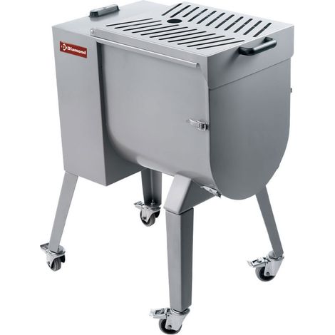 Mélangeur à viande inox 50 kg sur roues - Diamond