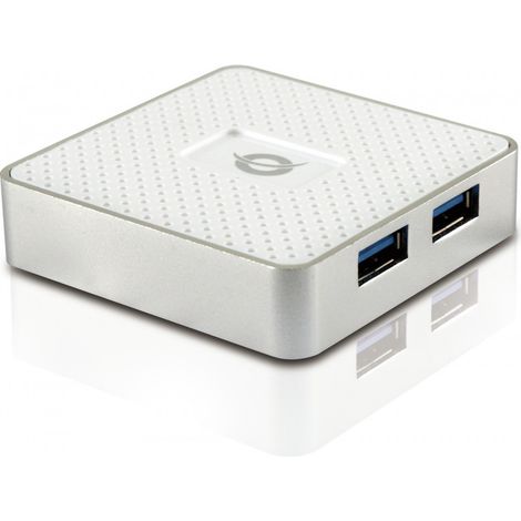 CONCEPTRONIC USB-Hub 4-Port 3.0 - 4x3.0 m.Netzteil ws