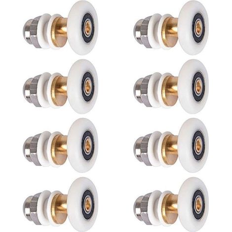 Pieces Shower Rollers 25mm, Sliding Shower Door Roller Bearing for Shower Door (1/5)