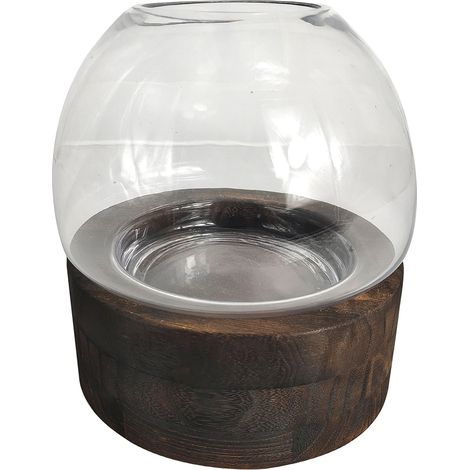 Signes Grimalt Jarrón Jarrones und Portavelas Transparente Vase - 21x20x20cm