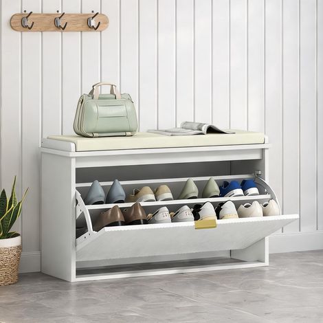 Console blanco en MDF 80 x 26 x 47,5 cm (1/5)