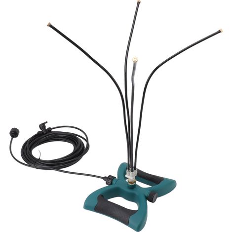 Brumisateur sur pied pour extérieur, système de brumisation rafraîchissant, angle flexible et réglable, anti-fuite, portable, avec tuyau d'extension de 10 m pour jardin (filetage US). (1/5)
