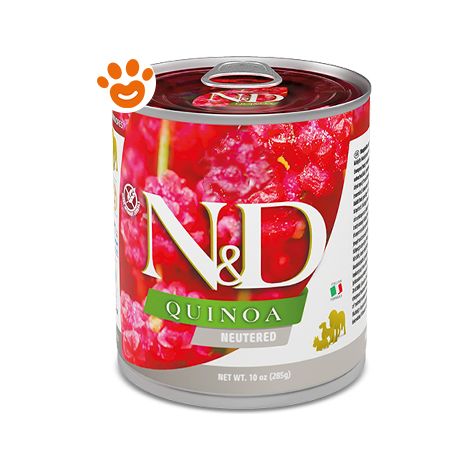 Farmina Dog N&D Quinoa Adult Neutered  - Farmina Dog N&D Quinoa Adult Neutered - Lattina Da 285 Gr