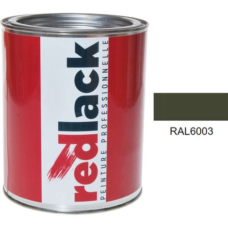 Pot 1L Peinture – RAL 6003 – Vert olive – Satiné – multisupport – Redlack