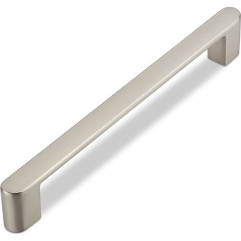 Junker Design Möbelgriff SW61 BA 160 mm Edelstahloptik glänzend gebürstet Schrankgriff Länge 171 mm (1/5)
