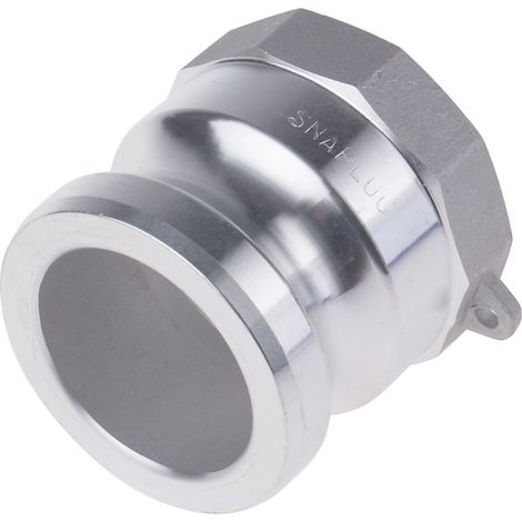 Adaptateur cannelé Part A RS PRO Mâle Droit 2pouce, BSP 2" , en Aluminium ( Prix pour 1 ) (1/2)
