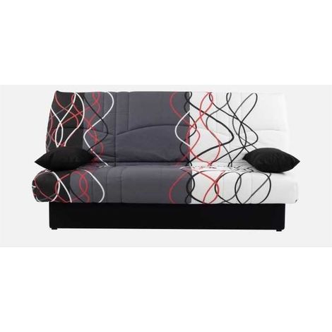 Conforteam DREAM Clic-Clac-Bank rot schwarz 190 cm (1/3)