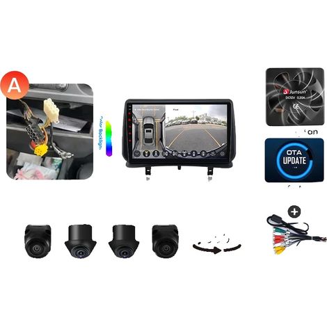 Lecteur multimédia de voiture, écran tactile HD, plug & play, compatible avec Renault Clio 3 2005 2006 2007 2008-2014, X7 Plus 360(4G 64G)4G (1/2)