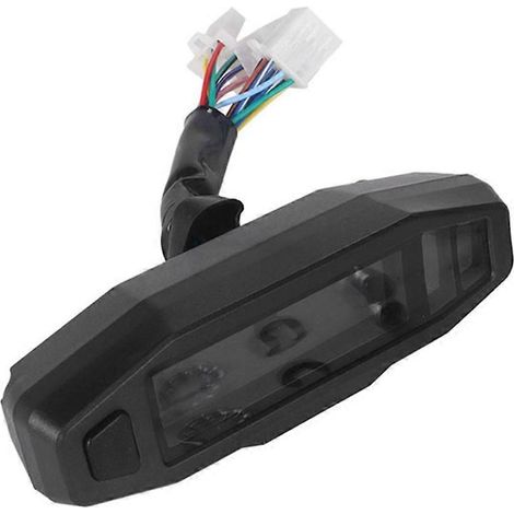 Compteur de vitesse universel pour moto, compteur de vitesse numérique, tachymètre à LED, tableau de bord, affichage LED (1/5)