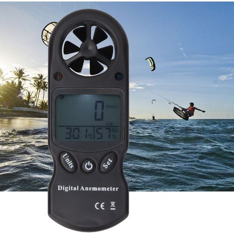 TL-300 Mini thermomètre, hygromètre et anémomètre numérique multifonction portable 3 en 1 (1/5)