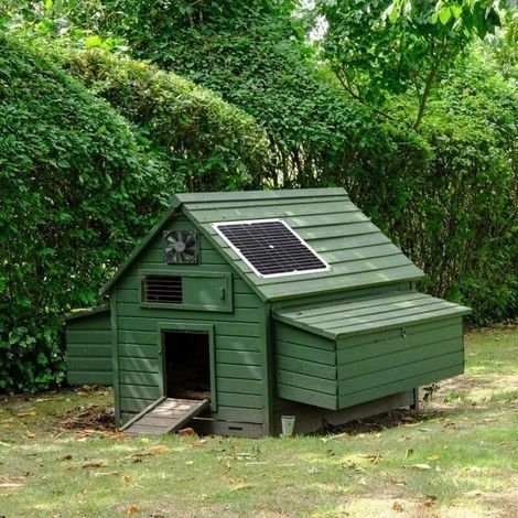 Solarpanel-Ventilator-Set, 100 W, 12 V, 10 Zoll, wasserdichter runder Solarpanel-Abluftventilator mit Lüfterabdeckung, Mini-tragbarer Outdoor-Ventilator (1/4)