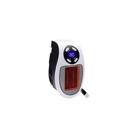 Mini radiateur céramique de 500 watts, thermoplongeur écoénergétique avec thermostat et minuterie (1/5)