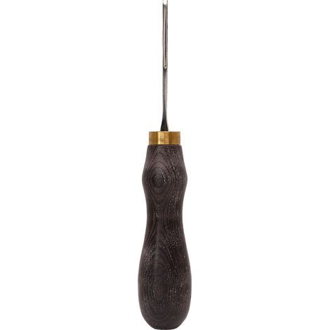 Tragbarer professioneller Ledertrimmer, DIY-Fasenmesser, Lederschäler, Griff aus Ebenholz, 3 x 1,3 mm Klingen (1/5)