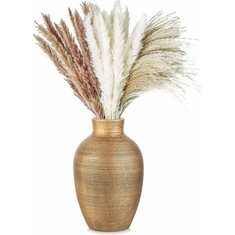 Gold Ceramic Vases for Flowers Small Decorative Vases for Living Room Handmade Vases for Flower Decoration Modern Table Centerpiece Vases (1/5)