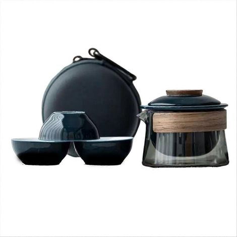 1 pièces bol 3 pièces tasse thé tasse ensemble ménager thé fabrication travel thé ensemble C (1/5)