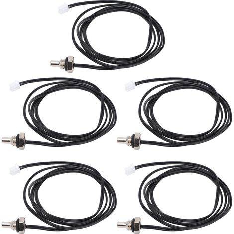 NTC-Temperaturfühler 10K, Sechskantkopf, M8-Gewinde, 1 Meter Kabel, 10er-Packung, hochpräziser Thermistor für genaue Messung (1/5)