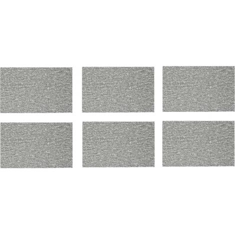 Lot de 6 sets de table spaghetti - L 44,5 x l 30 cm - PVC - Gris - Livraison gratuite (1/3)