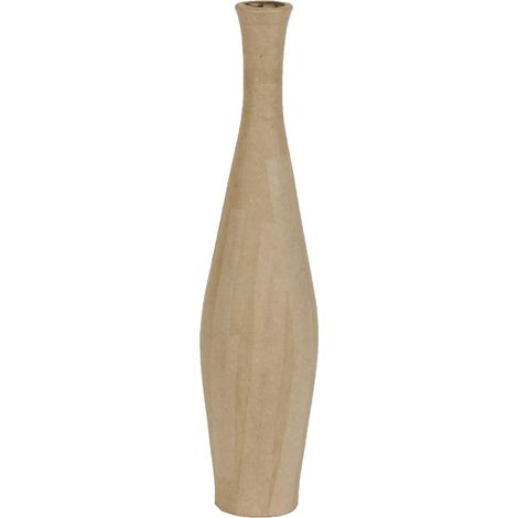 Un support en papier brun mâché 6x6x29,5 cm - Waterproof - Vase freesia (1/2)