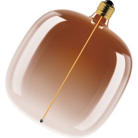 OSRAM Vintage 1906 Big Oval est une décorative à intensité variabdotée de la technologie magnétique à filament LED. Il propose 4,8 W, 1800K,E27, design marron thé, diamètre 187 mm, CRI 80.