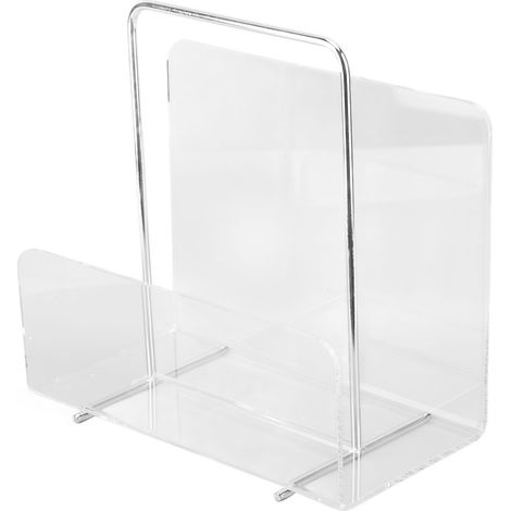 Porte-revues en acrylique transparent, porte-documents pour le bureau, rangement et décoration. (1/5)
