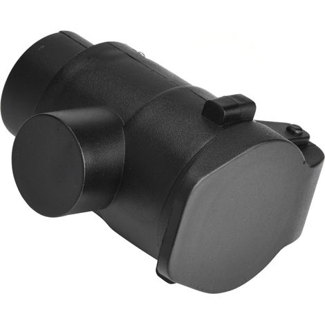 Adaptateur prise remorque 7 vers 13 broches, connecteur caravane attelage, convertisseur 12V, prise tracteur, fiche universelle, camping-car, robuste étanche. (1/5)