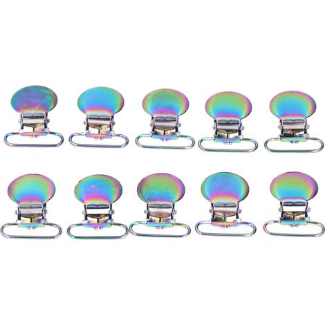 Attache-sucette renforcé en fer, clips de suspension DIY, résistant à l'usure, petit volume, lot de 2 (1/5)