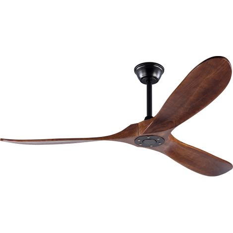 Ventilador de techo sin luz de 60 pulgadas en color nogal negro MODENUIT (1/5)