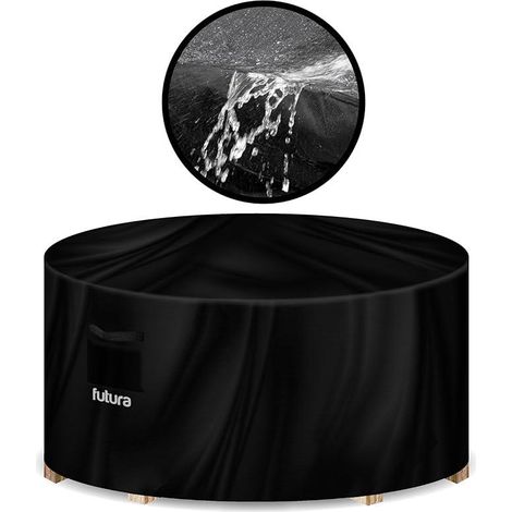 Futura Weatherproof 128 x 71cm Round Garden Patio Furniture Cover (1/5)