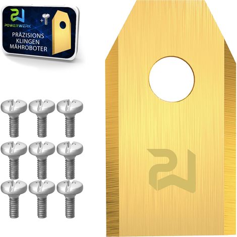Lot de 30 couteaux de rechange pour tondeuses à gazon, compatible avec Husqvarna/Gardena/Yard Force, avec vis, lames de rechange universelles, kit de tondeuse (1/5)