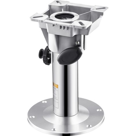 VEVOR Piedistallo per Sedile da Barca, Altezza Regolabile da 324 a 475 mm Base per Sedia da Barca in Lega di Alluminio con Design di Bloccaggio, Impermeabile e Resistente alla Ruggine