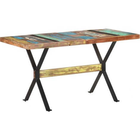 Esstisch 140x70x76 cm Altholz Massiv