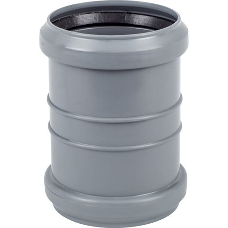 Manchon sanitaire PP-HT 110, pour eaux usées intérieures, couleur cendre, Onnl (1/4)