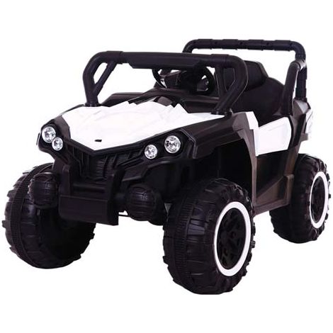 Auto macchina elettrica bianca con batteria 12 Volt per (1/4)