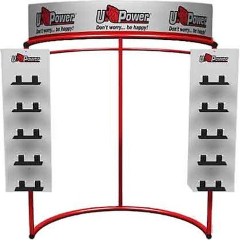 ESPOSITORE DA TERRA PER ABBIGLIAMENTO/SCARPE VUOTO 'U-IRON' UPOWER 116x75x160h cm