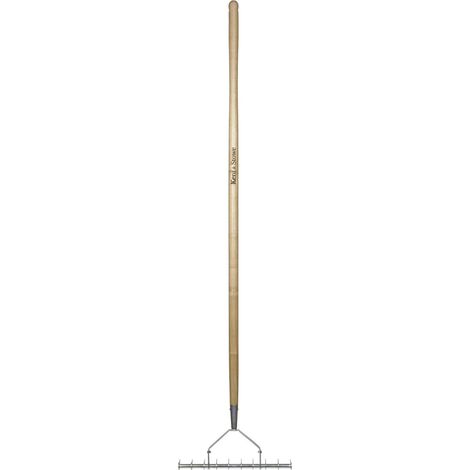 Kent & Stowe 70100902 Stainless Steel Long Handled Scarifying Rake, FSC K/S70100902