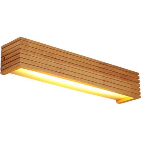 LED-Wandleuchte, Holz-Wandleuchte für den Innenbereich, warmweiße Lampe für Schlafzimmer, Wohnzimmer, Büro, Flur (35 cm, neu) (1/5)