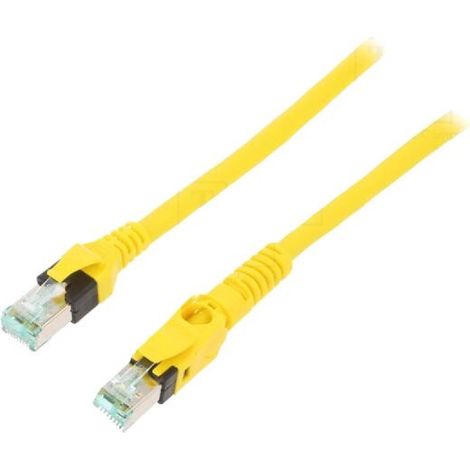 Cable reseau RJ45 Prise male SFTP Cat 6 jaune 3m - 1 prise RJ45 mobile