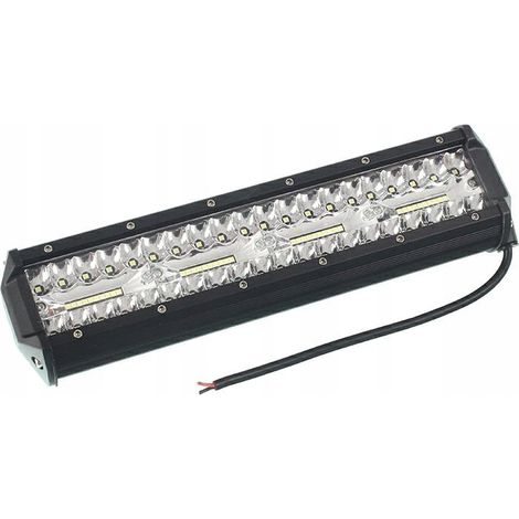 Panneau LED pour lampe de travail droite, 80 LED halogènes, 12/24 V, 300 x 78 x 65 mm (1/5)
